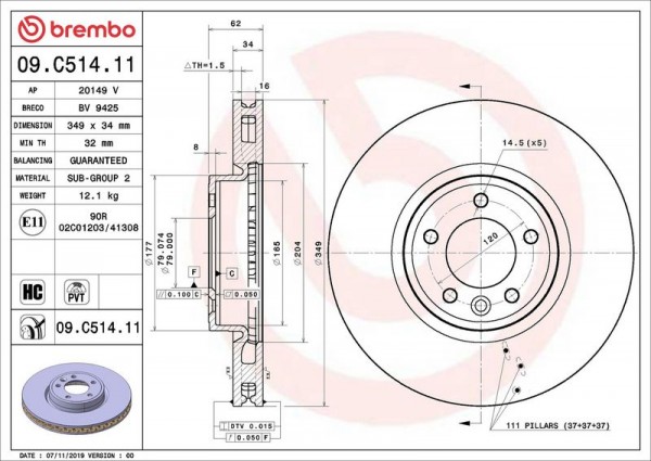 Fren Diski (tek Disk) On Land Disc5 Rr4 Sport2 13- 