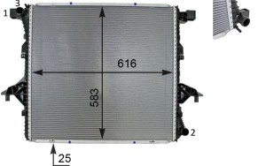 Radyator Su Vw Amarok