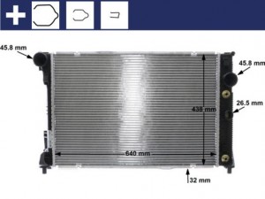 Radyator Mercedes-benz E-class (w212)