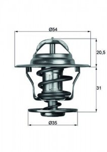 Termostat 75?c Vag 80 100 A6 Cad1 Go1-3-4 Jet1-2 Pas Po2 T4 79-03