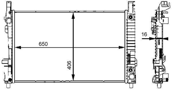 Radyator Mb A-cl. (w169) 