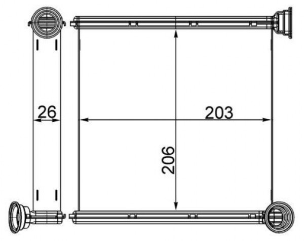 Radyator Kalorifer Vw Golf   Audi A3   12- 