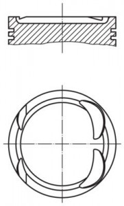Piston 82,00mm M.benz 271 02-16 