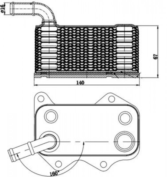 Radyator Yag Vw Golf V   Passat Cc 