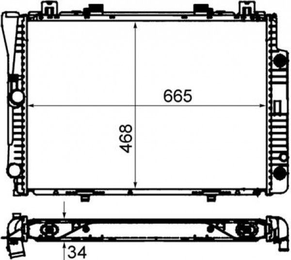 Radyator Mb S-cl. (w140) 