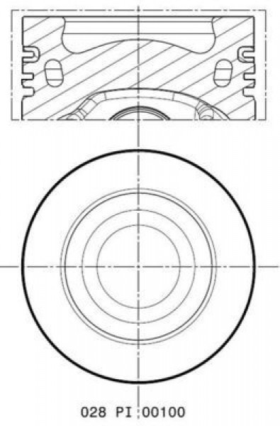 Piston 81,50mm Vag A3 A4 A5 A6 Go5-6 Jet3-4 Pas T5 T6 04-18 