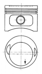 Piston 96,00mm M.benz M102 80-96