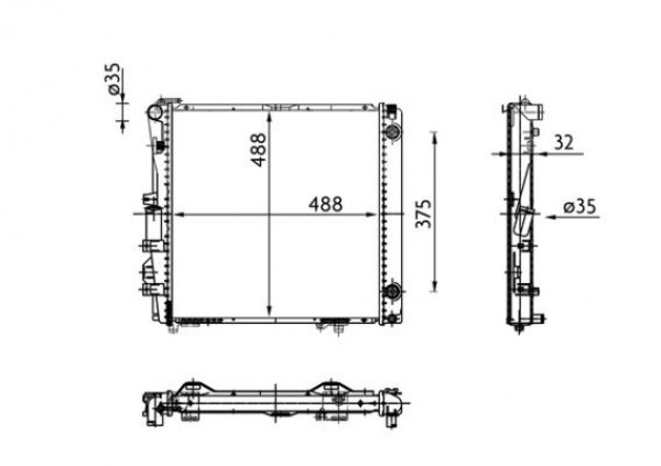 Radyator Mb S-cl. (w126) 