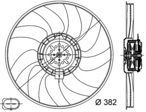 Fan Motoru (buyuk) Audi A4 Left
