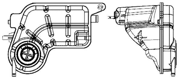Yedek Su Deposu Audi A6 05-11 