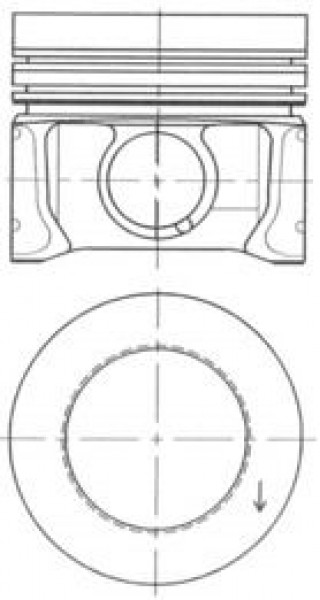 Piston 80,00mm Vag A1 A3 Cad3 Go5-6 Jet4 Po5 10- 
