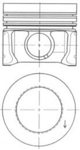 Piston 80,00mm Vag A1 A3 Cad3 Go5-6 Jet4 Po5 10-