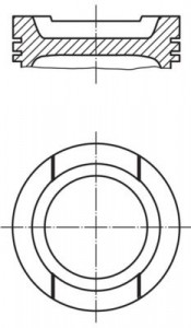 Piston 81,01mm Vag A3 A4 Bo1 Go3-4 Pas 94-06