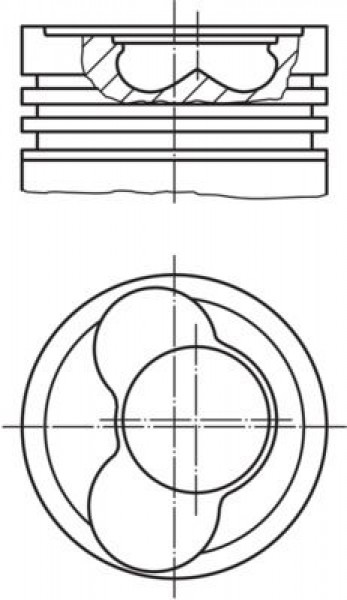 Piston 80,01mm Vag A3 A4 Bo1 Cad3 Go4-5 Jet3 Pas Po4 00-11 