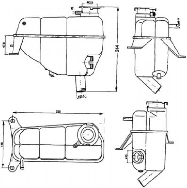 Genlesme Tanki Mercedes W124  S124  C124 