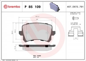 Fren Balatasi Arka Vag Q3 Cc Go5 Pas Tiguan 04-19