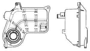 Yedek Su Deposu Audi A6 02-05 