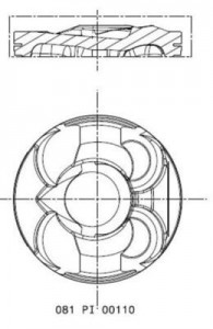 Piston 77,00mm Bmw F20 21 30 31 80 11-20
