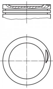Piston 82,51mm Vag A4 A6 Pas 00-06