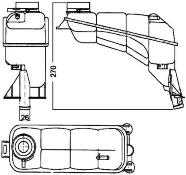 Genlesme Tanki Mercedes W210 