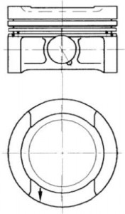 Piston 81,01mm Vag A3 A4 Bo1 Go3-4 Pas Po3 94- 