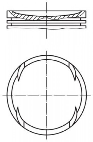 Piston 77,01mm Vag A2 Bo1 Cad2 Go4 Po3-4 99-13 