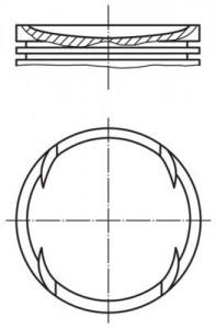 Piston 77,01mm Vag A2 Bo1 Cad2 Go4 Po3-4 99-13